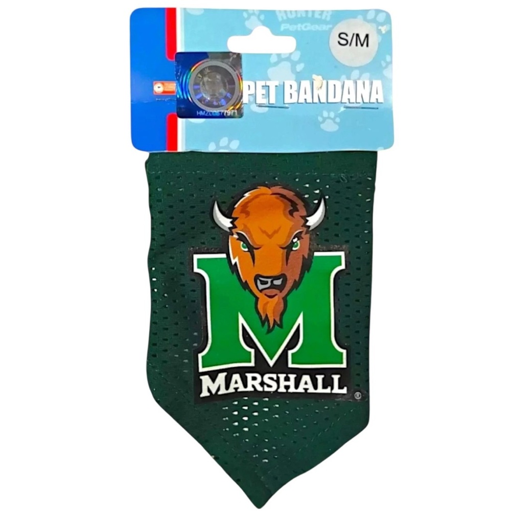 Marshall University Green Pet Bandana Collar